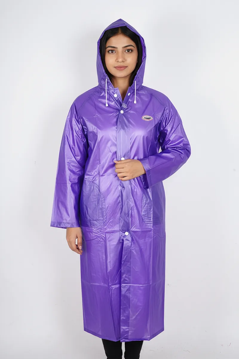 PVC Waterproof Rain Jacket for Women 023175LAV52