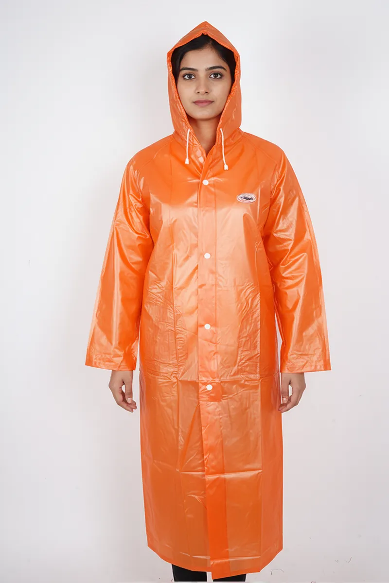 PVC Waterproof Rain Jacket for Women 023175ORA52