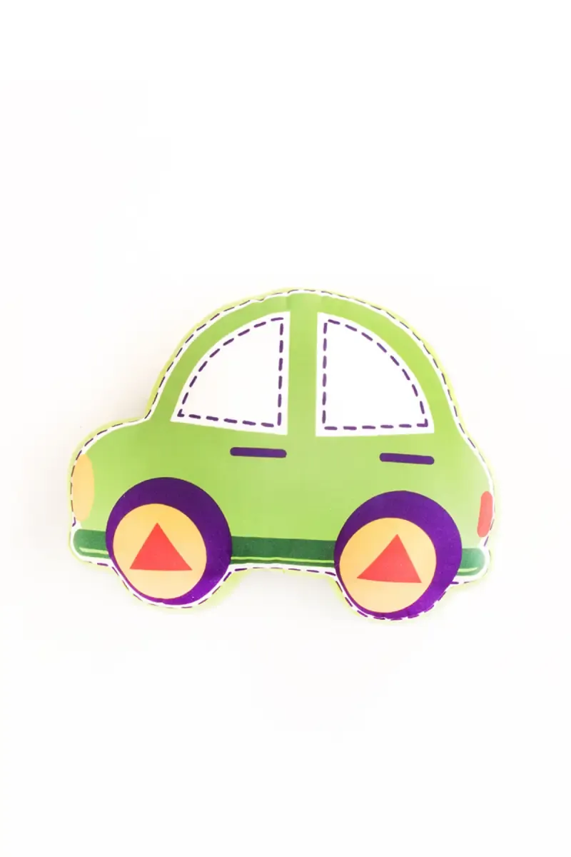 Car Shaped Soft Cushion by Happy Home Linens - Green