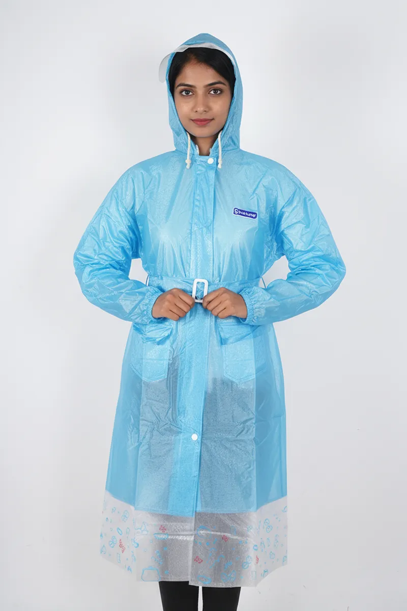 PVC Waterproof Rain Jackets for Women