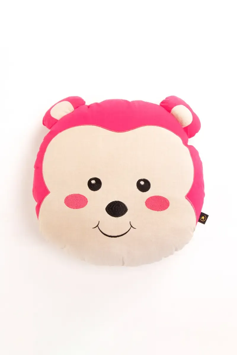 Soft Monkey-Shaped Cushion - Happy Home Linens 023190COTPIN