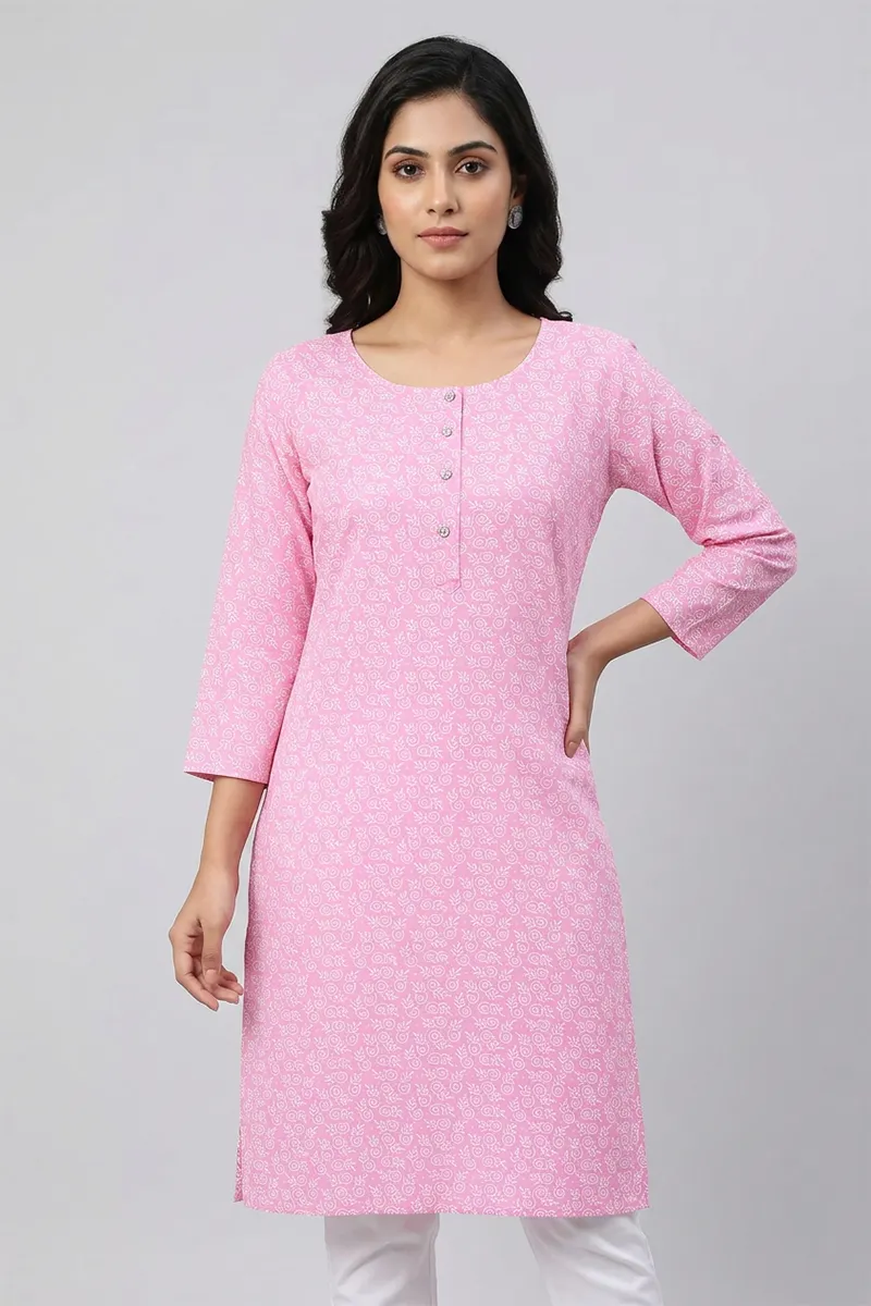 Cotton Printed Kurta for Women
