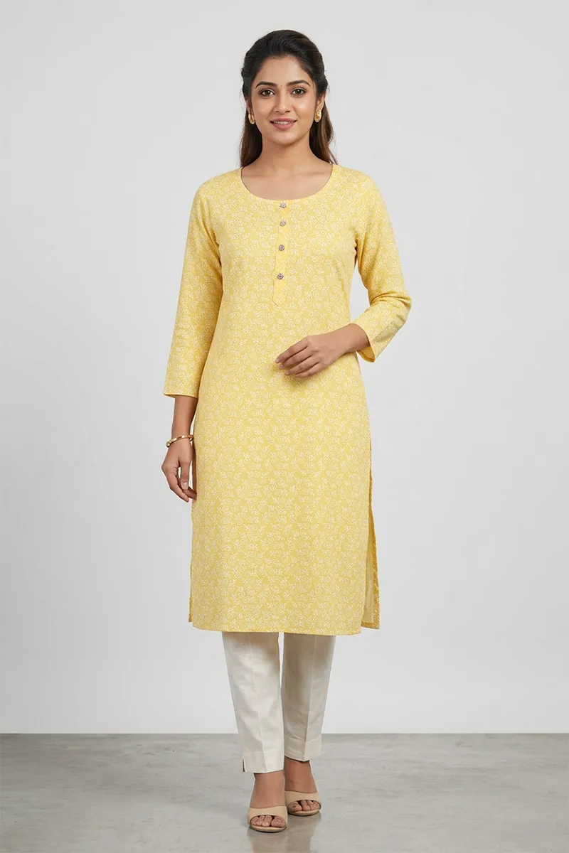 Cotton Printed Kurta for Women