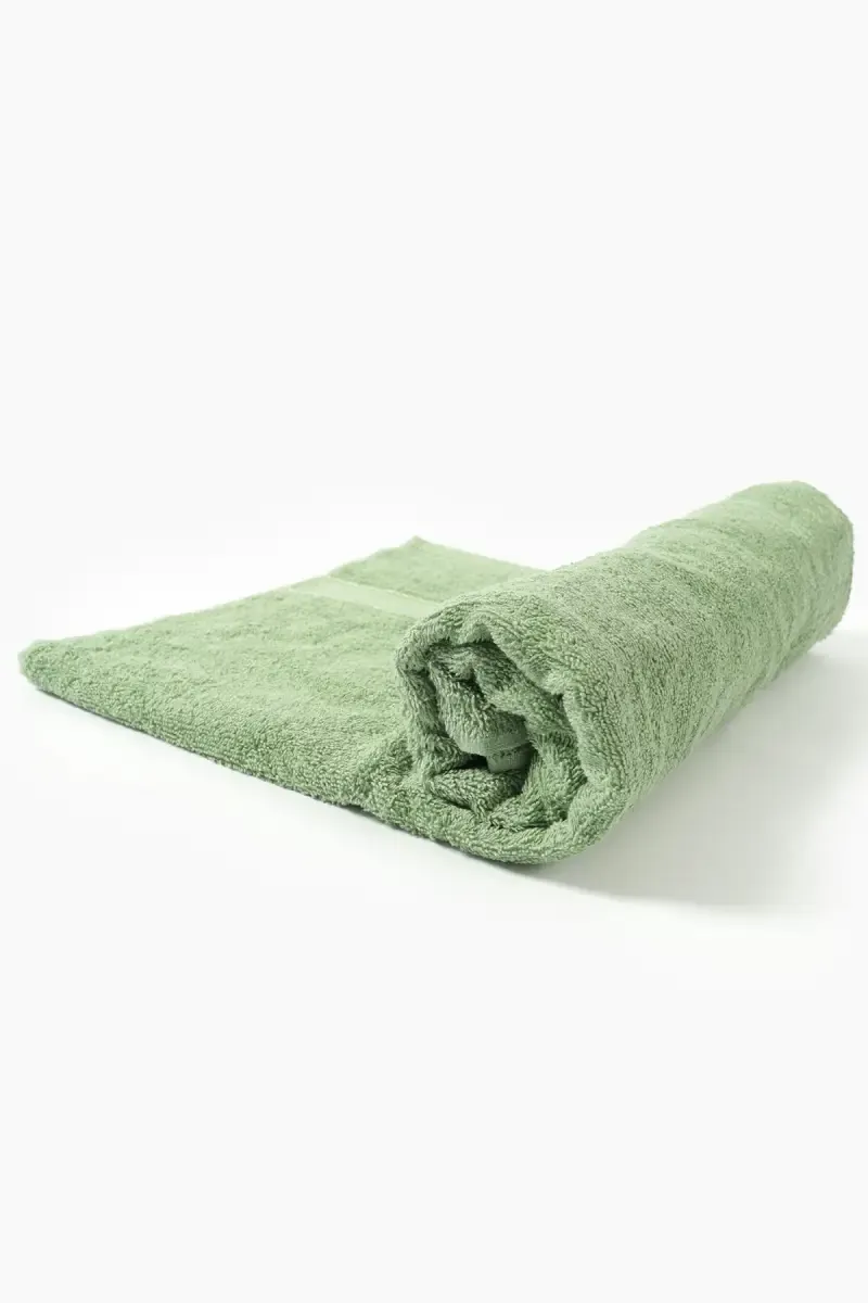 Turkish Cotton Bath Towel, 1 Pc - 75 x 150 Cm (Green) (Leaf Dew) 023210GRE12