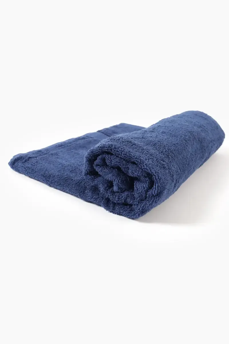 Turkish Cotton Bath Towel, 1 Pc - 75 x 150 Cm (Navy Blue) (Leaf Dew) 023210NAVBLU1