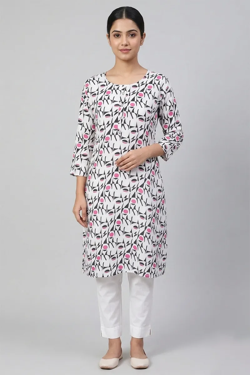 Cotton Printed Kurta for Women