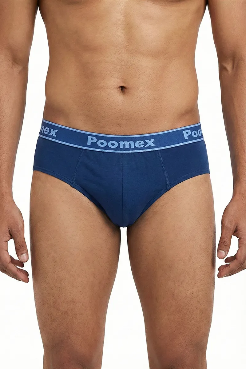 Men's Cotton Solid Briefs 02324785DARBLU
