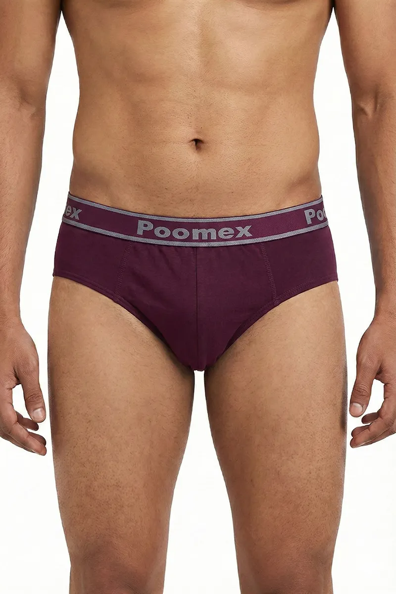 Men's Cotton Solid Briefs