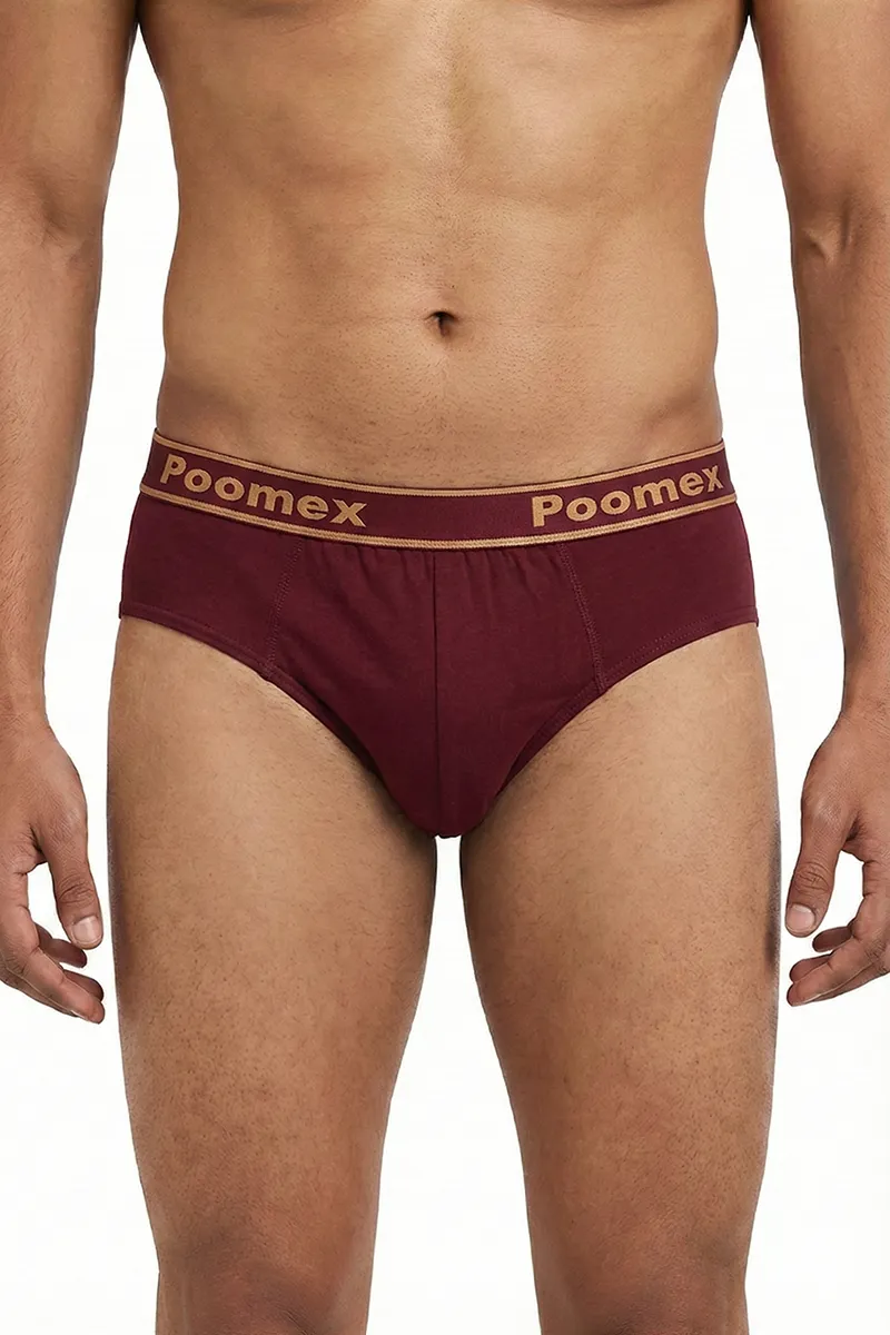 Men's Cotton Solid Briefs 02324785MAR