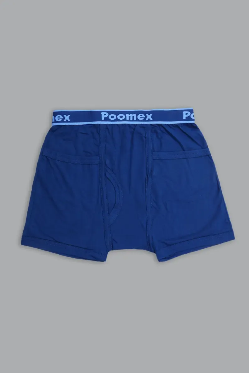 Men's Cotton Trunks with Pockets 023248DARBLU80