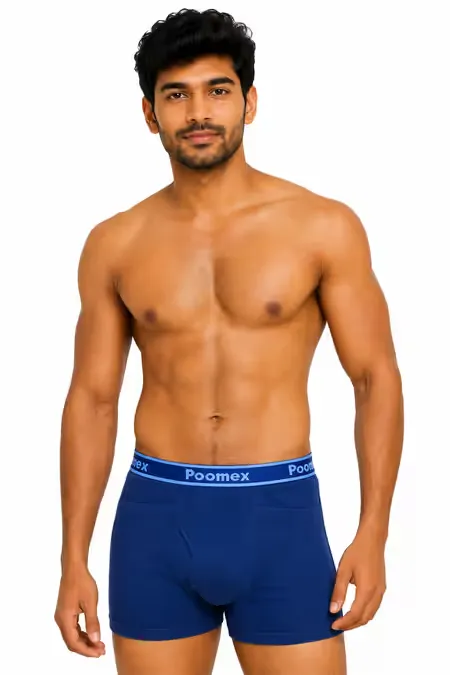 Men's Cotton Trunks with Pockets 023248DARBLU85