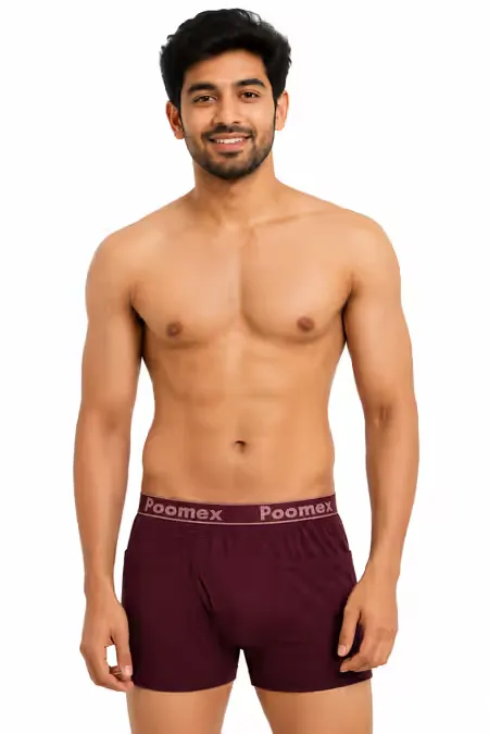 Men's Cotton Trunks with Pockets 023248MAR85