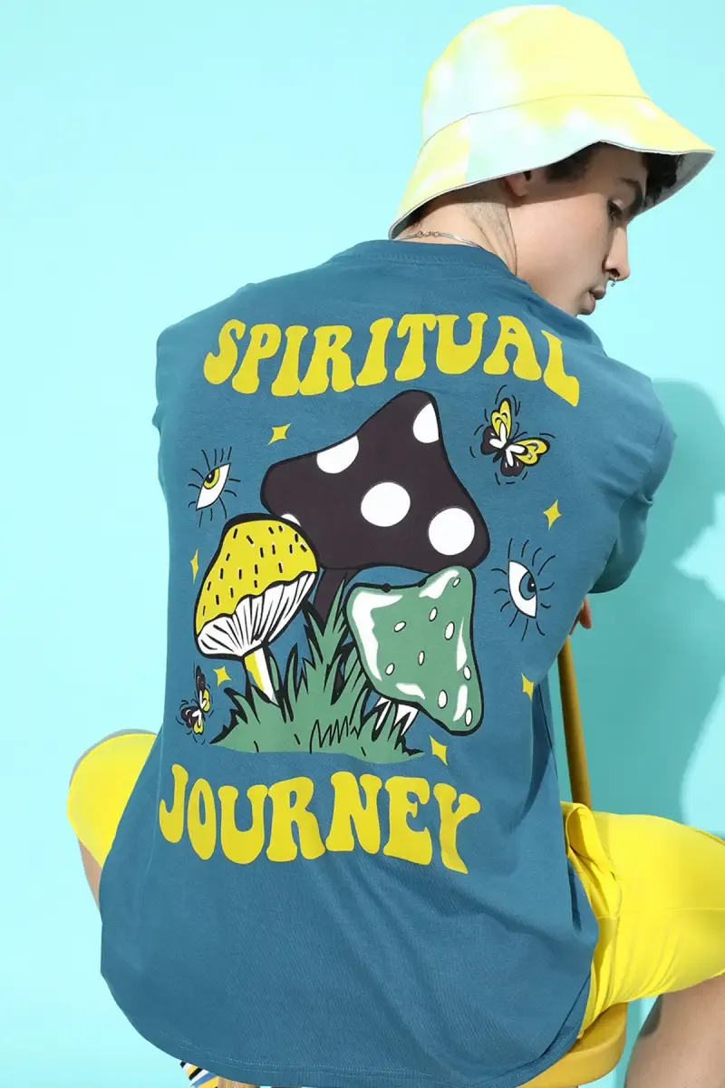 Graphic Print Oversized T-shirt for Men