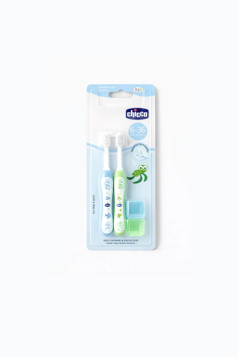 Chicco Oral Care Toothbrush for Kids - Pack Of 2