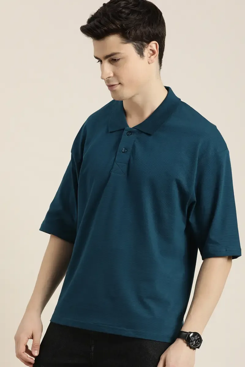 Oversized Solid T-shirt for Men 023293STEA