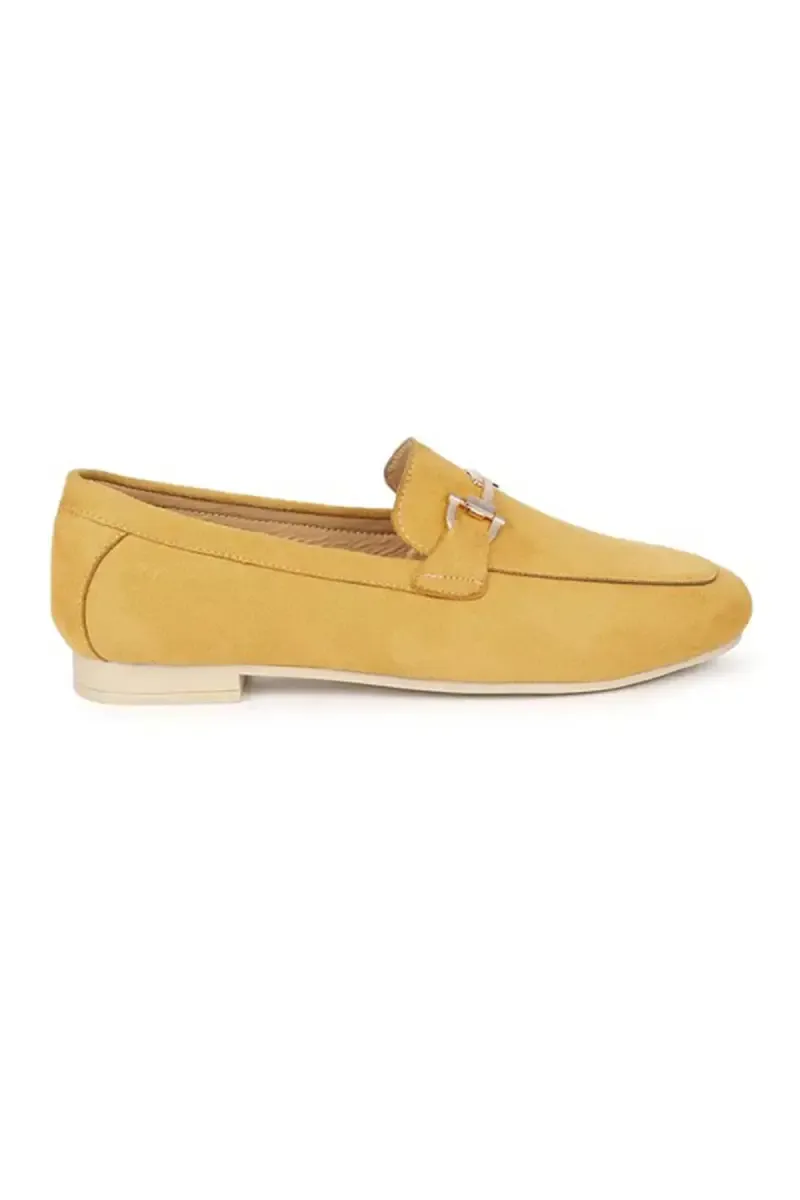 Bliss Casual Buckle Suede Loafers for Women