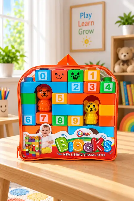 Building Block Play Kit For Kids- 44 Pcs