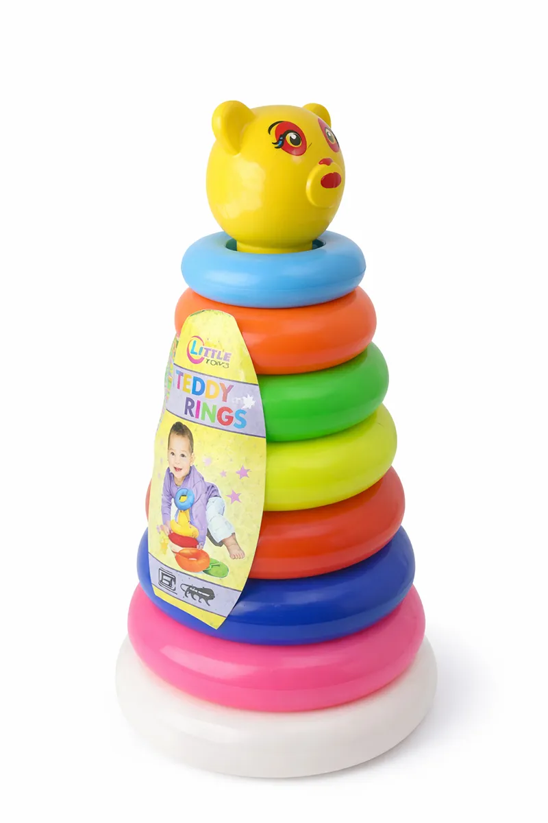 Junior Smiley Teddy Stocking Rings (Medium- Set of 7 Rings)