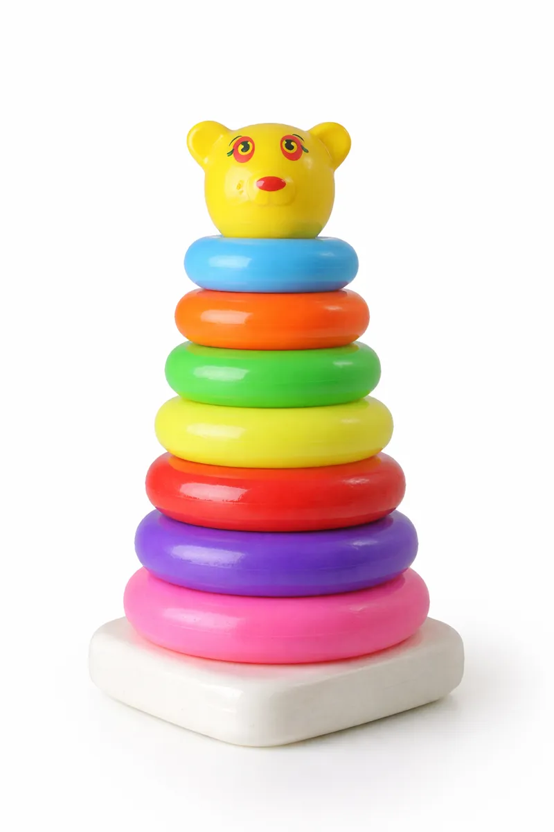 Junior Smiley Teddy Stocking Rings (Small- Set of 9 Rings)