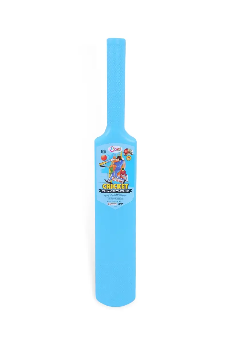 Leemo Plastic Cricket Bat and Ball Set For Kids (Blue) 023570BLU