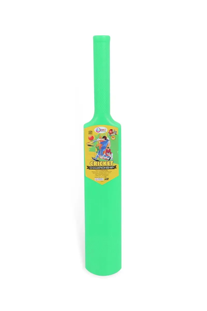 Plastic Cricket Bat and Ball Set For Kids (Green)