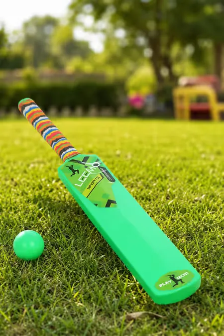 Cricket Bat and Ball Set for Kids (Green)