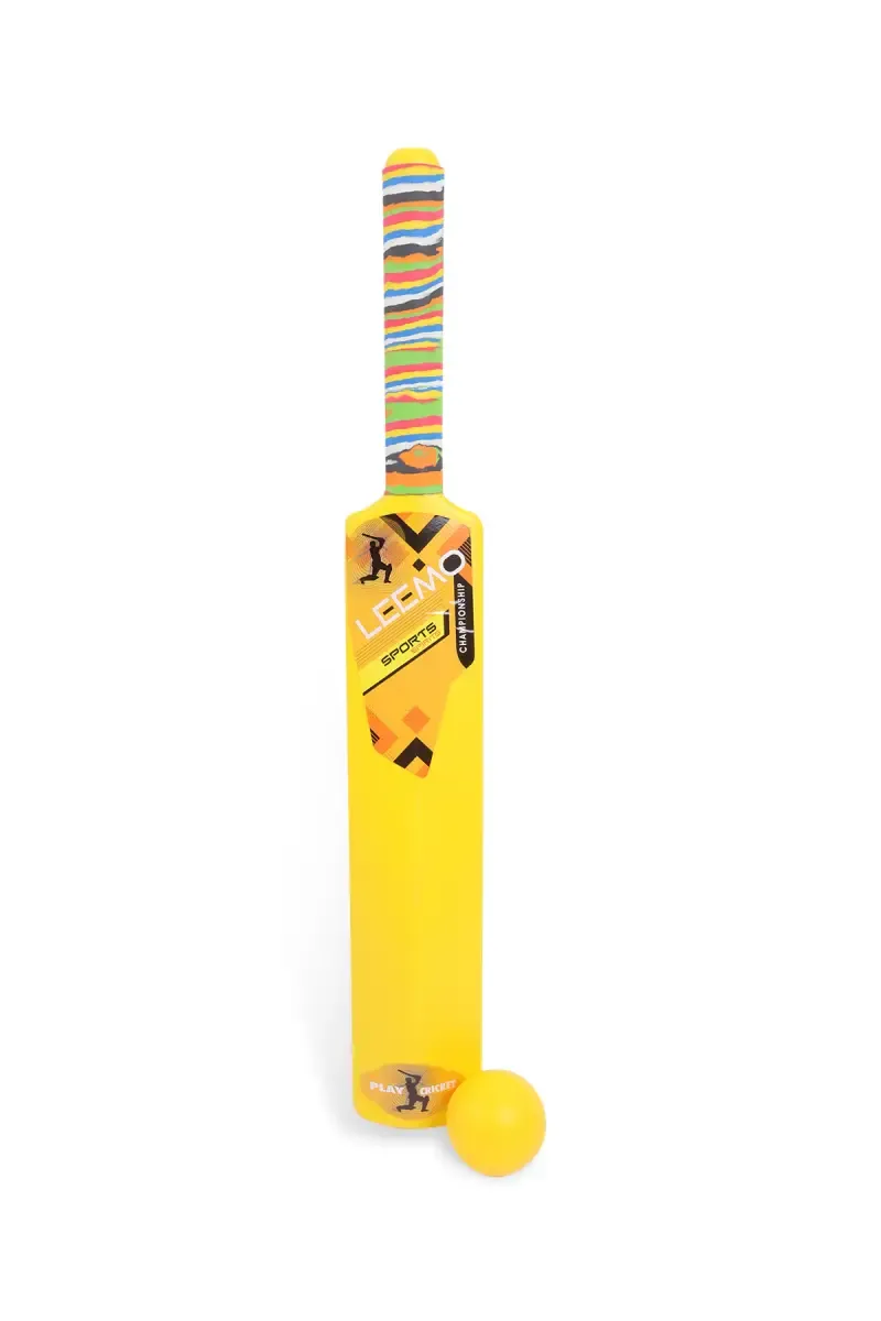 Cricket Bat and Ball Set for Kids (Yellow)
