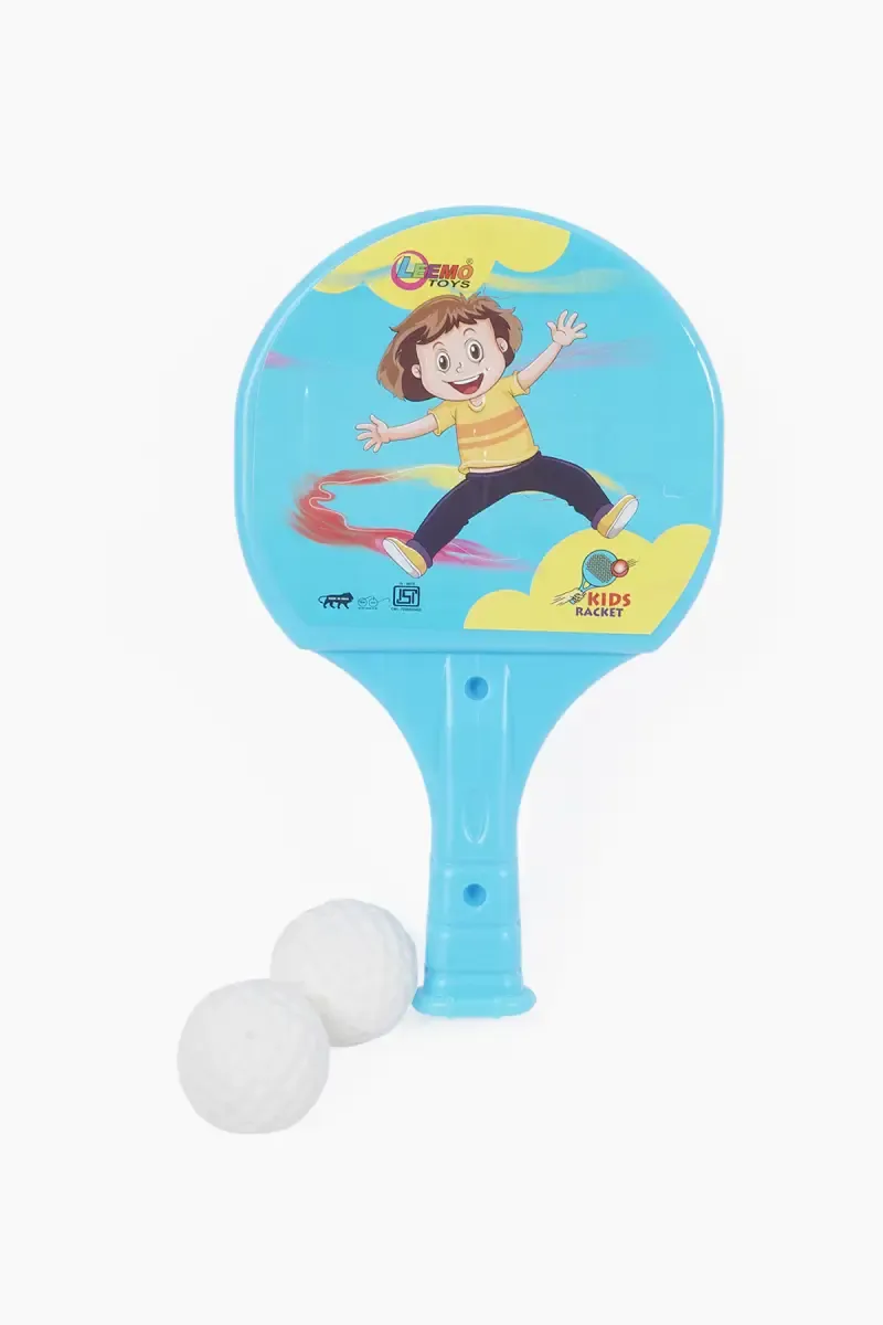 Leemo Table Tennis Play Kit for Kids (2 * Ball & 2 * Bat) - Blue 023578BLU