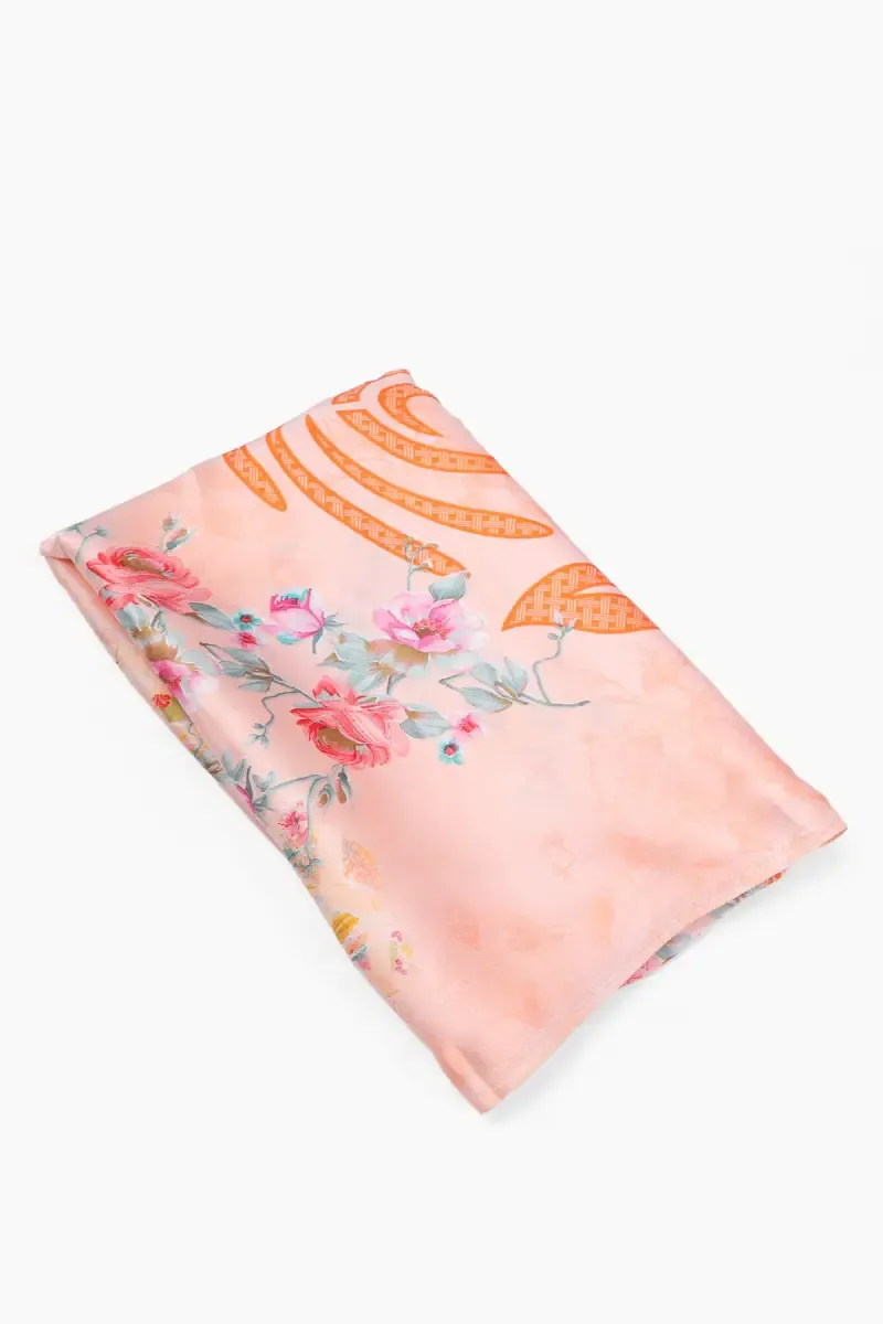 Synthetic Floral Printed Saree for Women 023640PEAFRESIZ