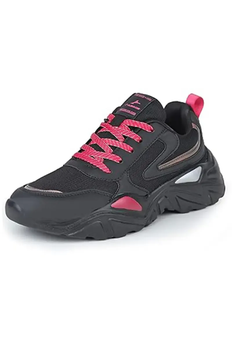 Women's Lace-Up Running Sports Shoes 0237805BLA