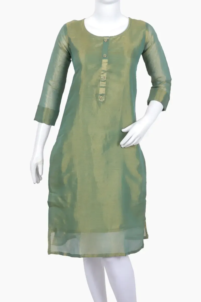 Art Silk Solid Kurti for Women 023850XLGRE