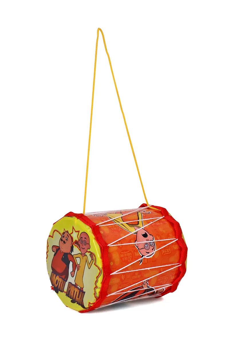 Motu Patlu Printed Drum For Kids - (Multicolor)