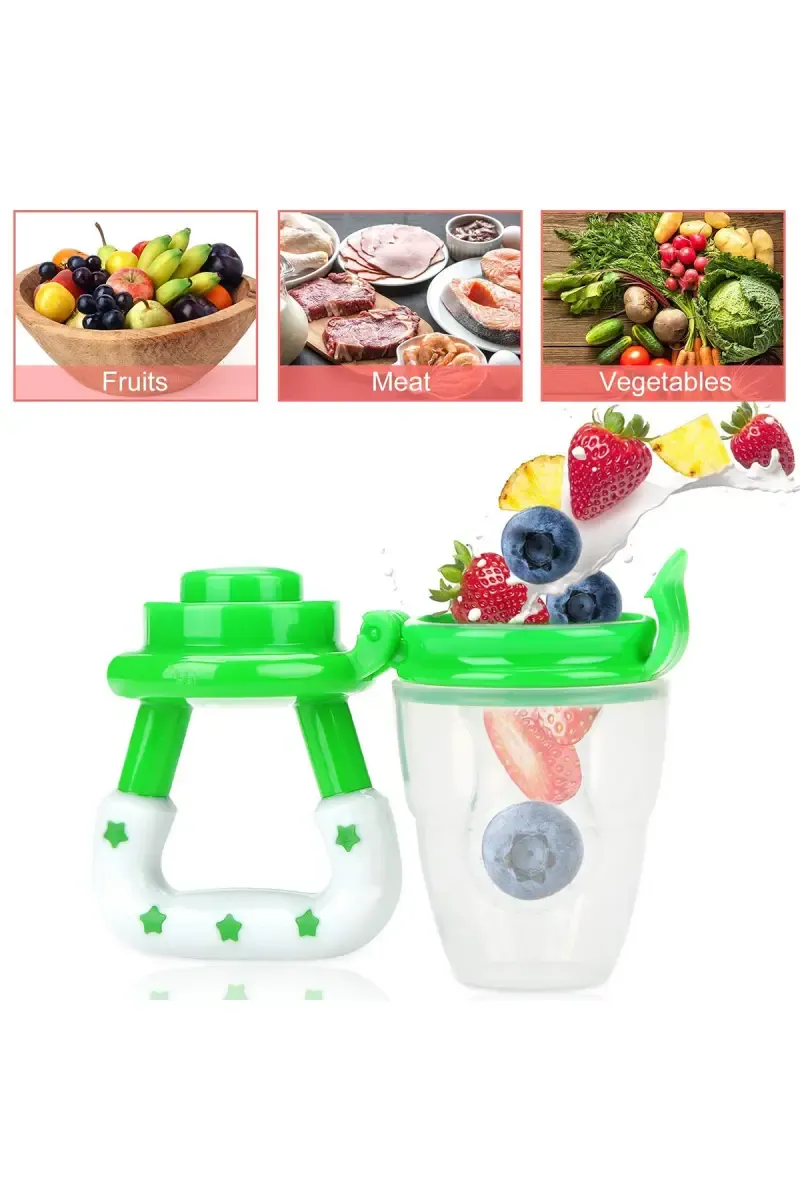 Silicone Baby Fruit Feeder (Green) - Pack Of 1 