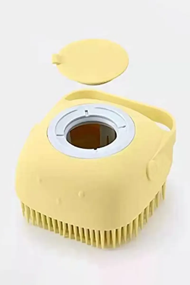 Silicone Body & Scalp Scrubber with Liquid Dispenser