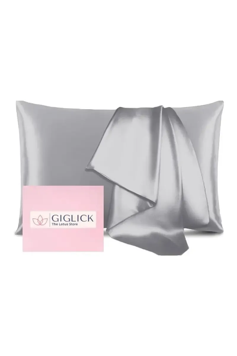 Satin Pillow Covers by Giglick, 2 Pcs – 68 x 43cm (Maroon) 02399568X43CGRE