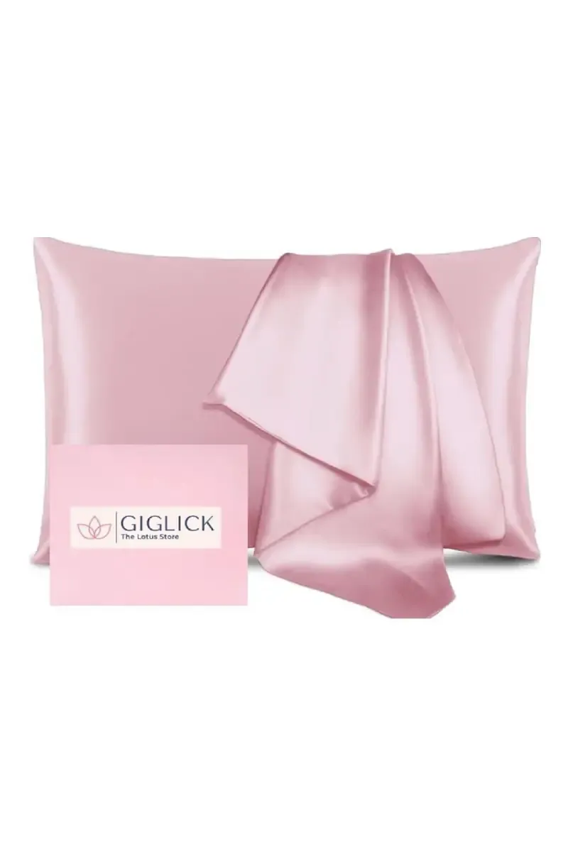 Satin Pillow Covers by Giglick, 2 Pcs – 68 x 43cm (Maroon) 02399568X43CPIN
