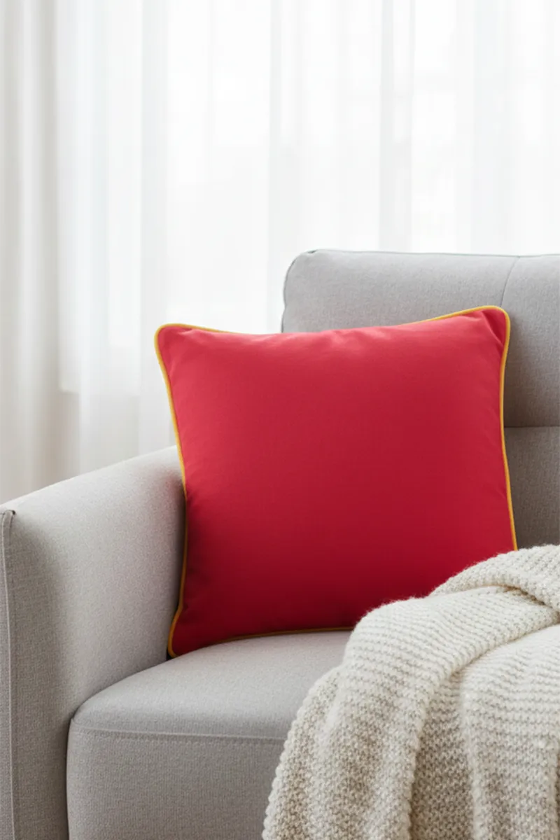 Velvet Square Cushion Cover by Giglick, 1 Pcs - 12 x 12 Inch (Multicolor) 023997VELMUL2