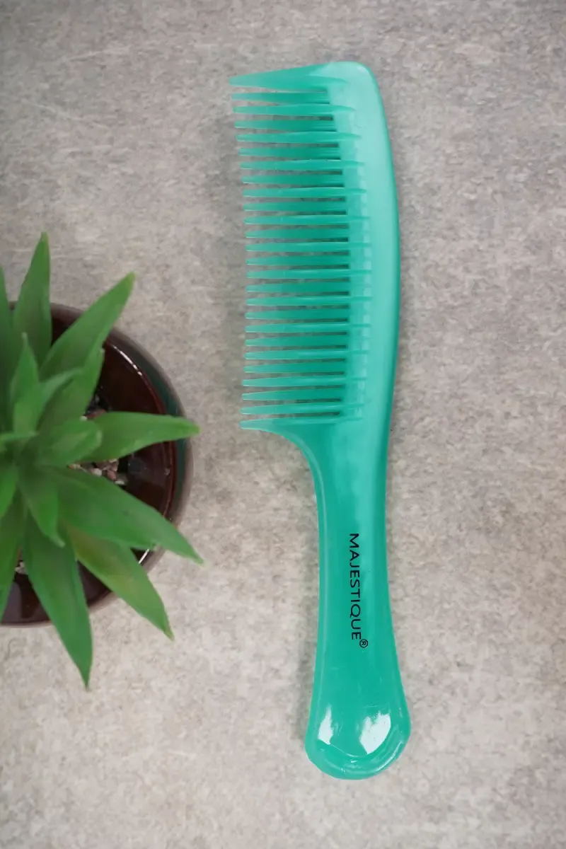 Majestique Compact Styling Hair Comb - Green (Pack of 1)