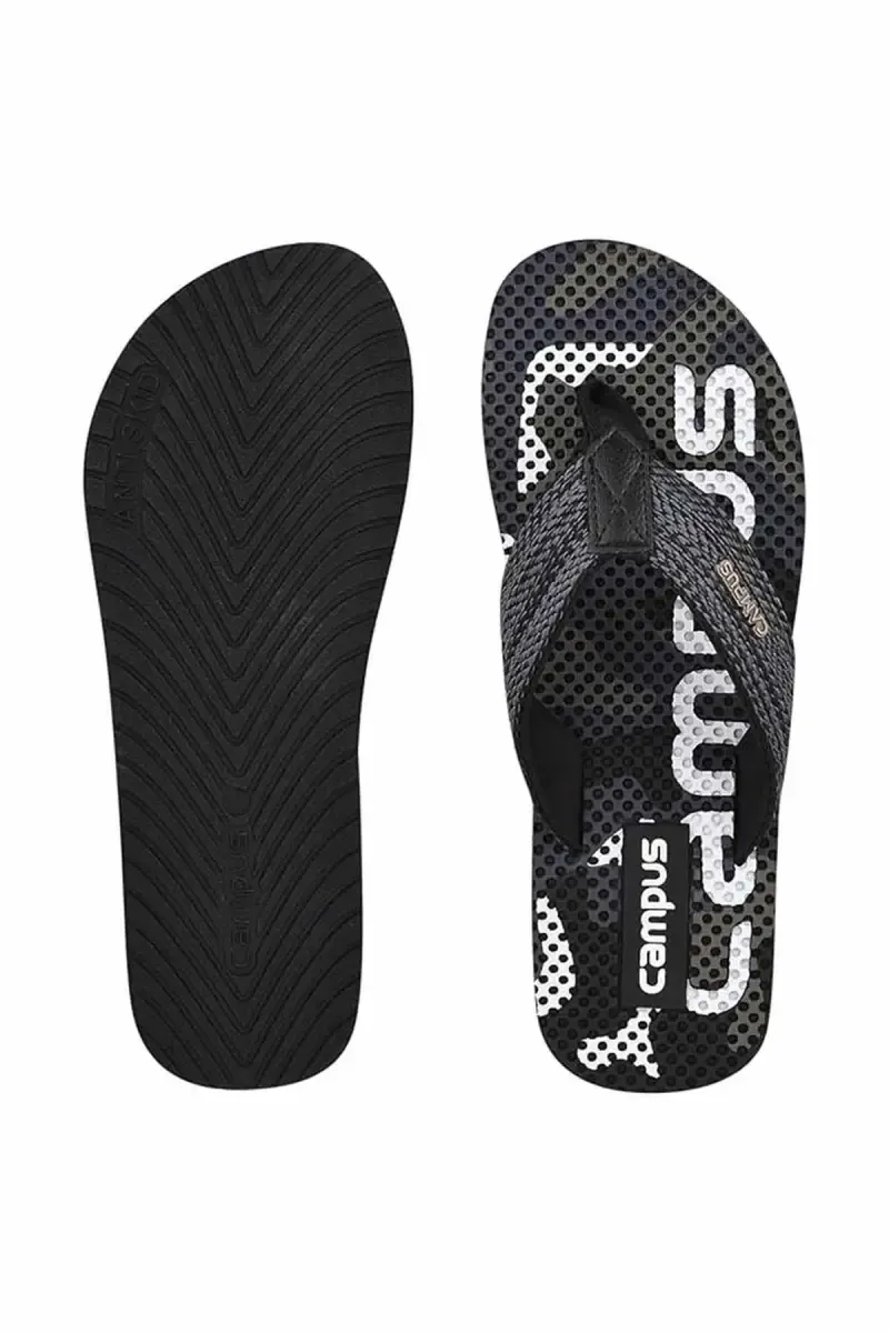 Men's Printed T-Strap Flip Flops