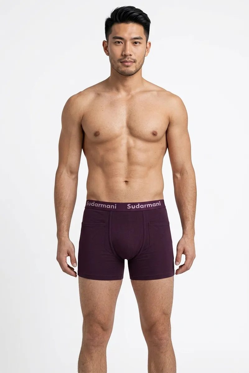 Cotton Trunks for Men 024157PUR90