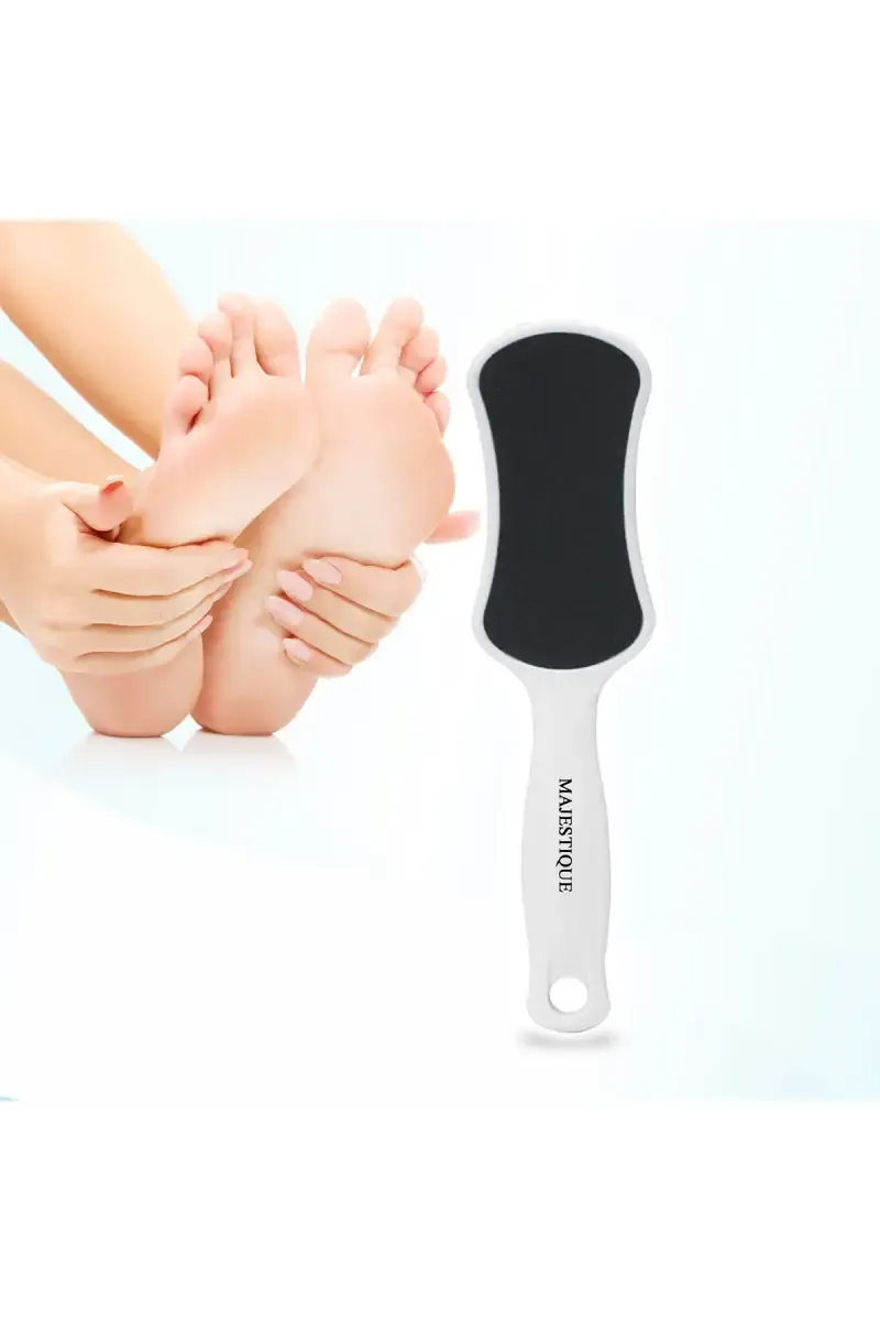 Foot File Pedicure Scrubber (White) - Pack of 1