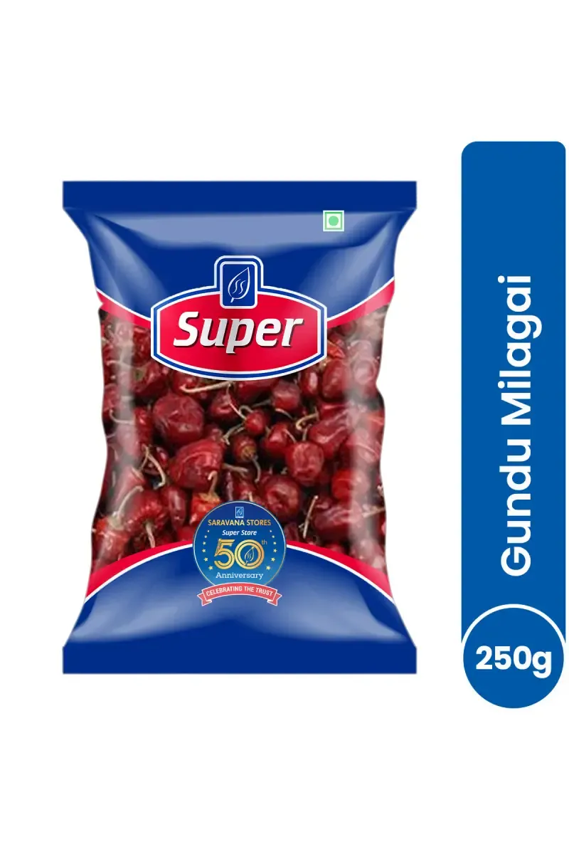 Sivappu Gundu Chilli / Gundu Milagai, Super- 250g