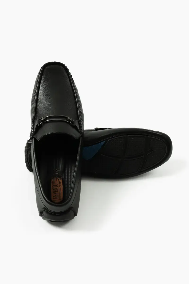 Synthetic Leather Slip-On Casual Loafers for Men 02426913BLA