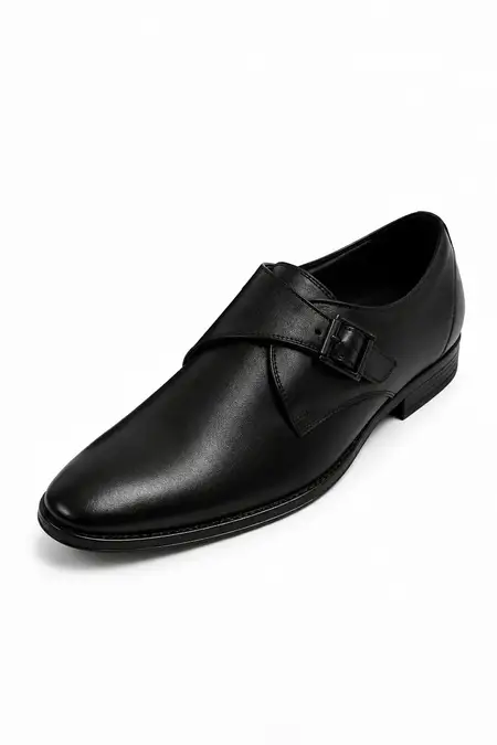 Formal Single Buckle Monk Shoes for Men