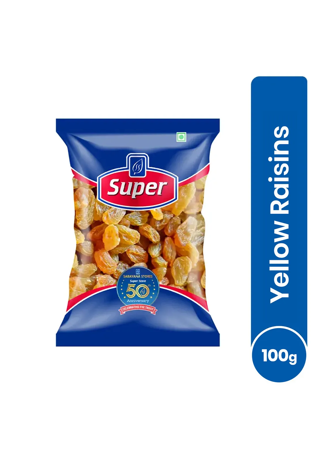 Yellow Raisins / Ular Thiratchai, Super - 100g