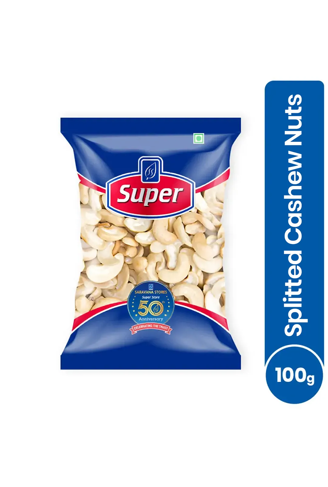 Splitted Cashew Nuts / Munthiri, Super - 100g
