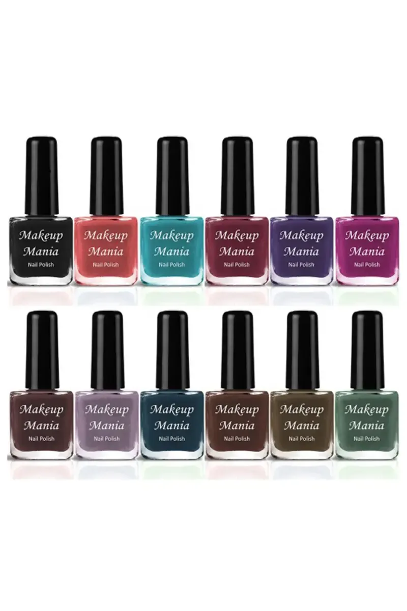 Makeup Mania Nail Polish Set- 12 Pcs X 6ml (Each)