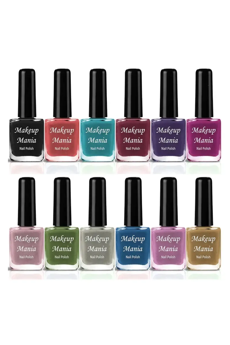 Makeup Mania Nail Polish Set- 12 Pcs X 6ml (Each)