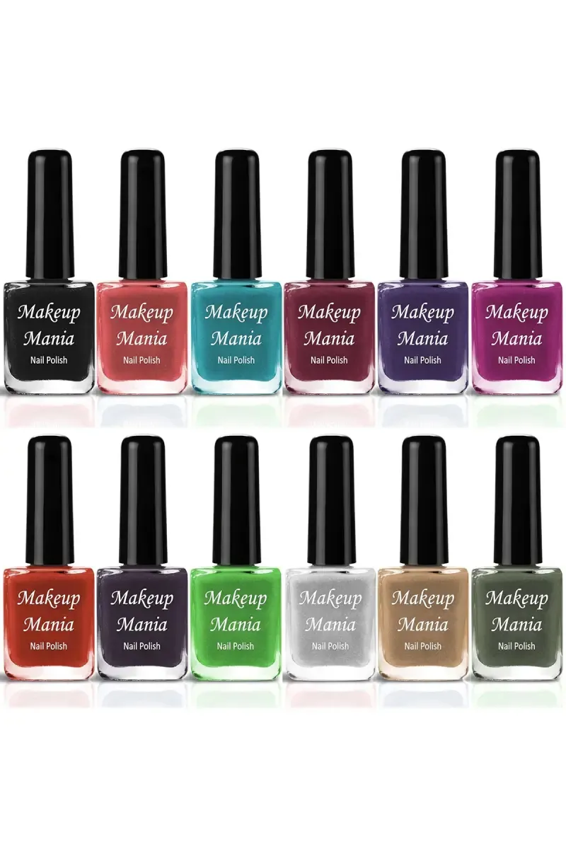 Makeup Mania Nail Polish Set- 12 Pcs X 6ml (Each)