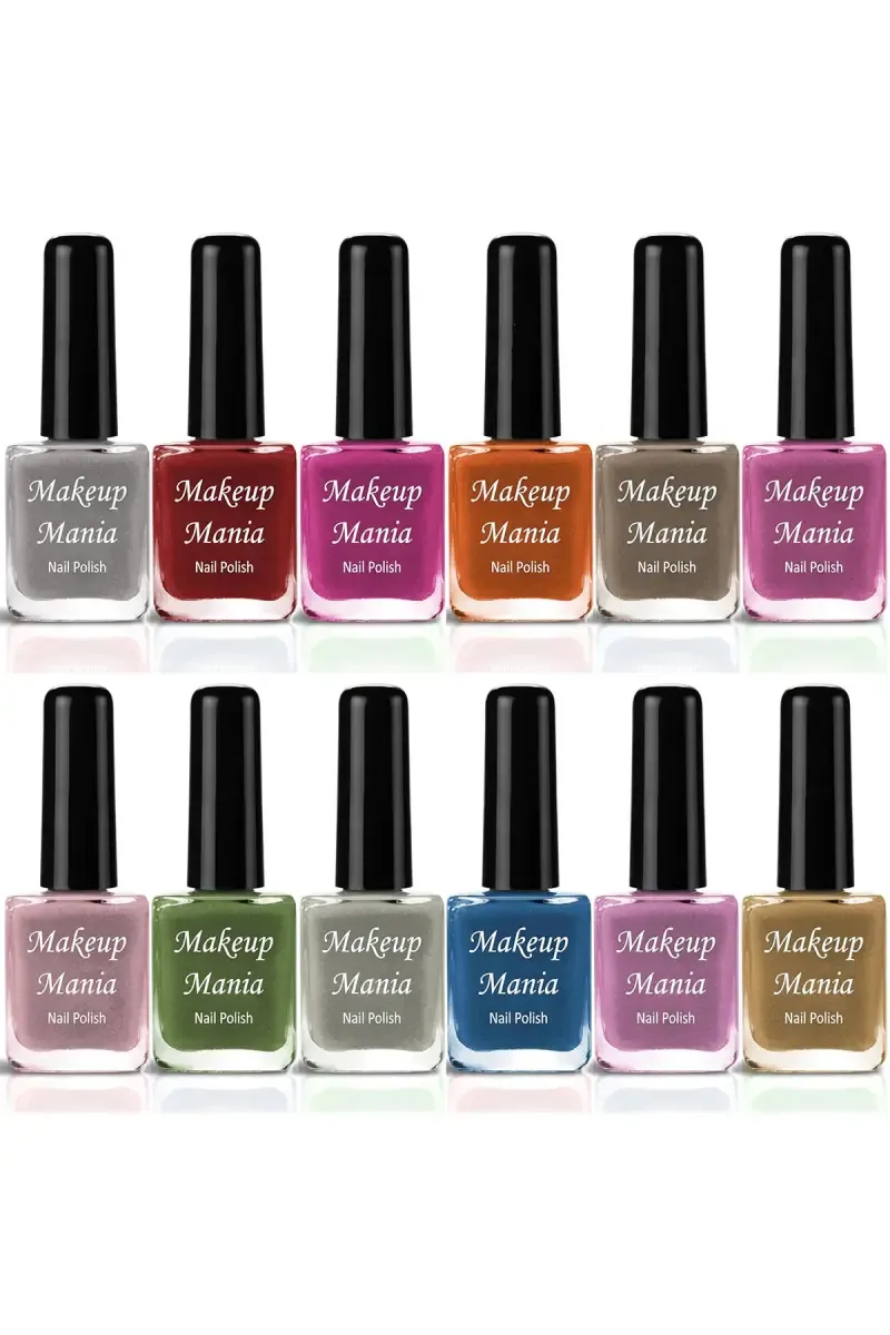 Makeup Mania Nail Polish Set- 12 Pcs X 6ml (Each)